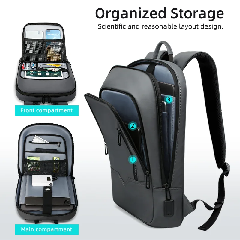 Heroic Knight Laptop Backpack Man Business Minimalist Backpack Slim Waterproof Travel Pack School Multi-functional Work Backpack