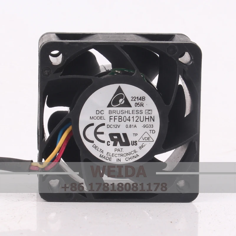 Case Cooling Fan for Delta 24V 48V DC12V 0.81A  FFB0412UHN  4CM 4028 PWM Four Wire High Air Volume Control Speed  40X40X28MM