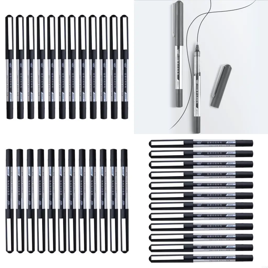 

LXAA 12 Pcs Black Gel Pen 0.5mm Writing Pen Neutral Pen Signing Pen Gel Pen Business Pen for Writing