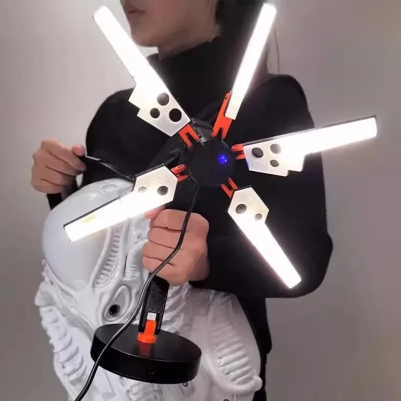 35 سنتيمتر لعبة الموت تجديل Odradek التضاريس الماسح الضوئي LED الجدول مصباح كوجيما الموت تجديل مكتب ديكورا الحرف عيد ميلاد تأثيري هدية