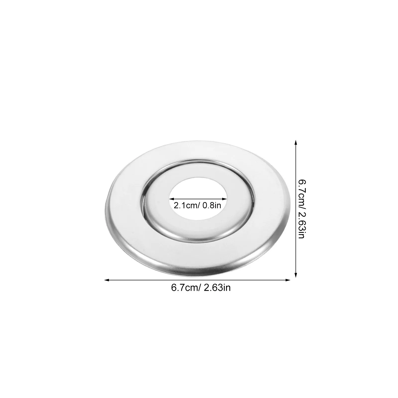 18Pcs Fire Sprinkler Escutcheon Plates, Metal Double-Layer Recessed Ceiling Covers for Office Home Commercial Use