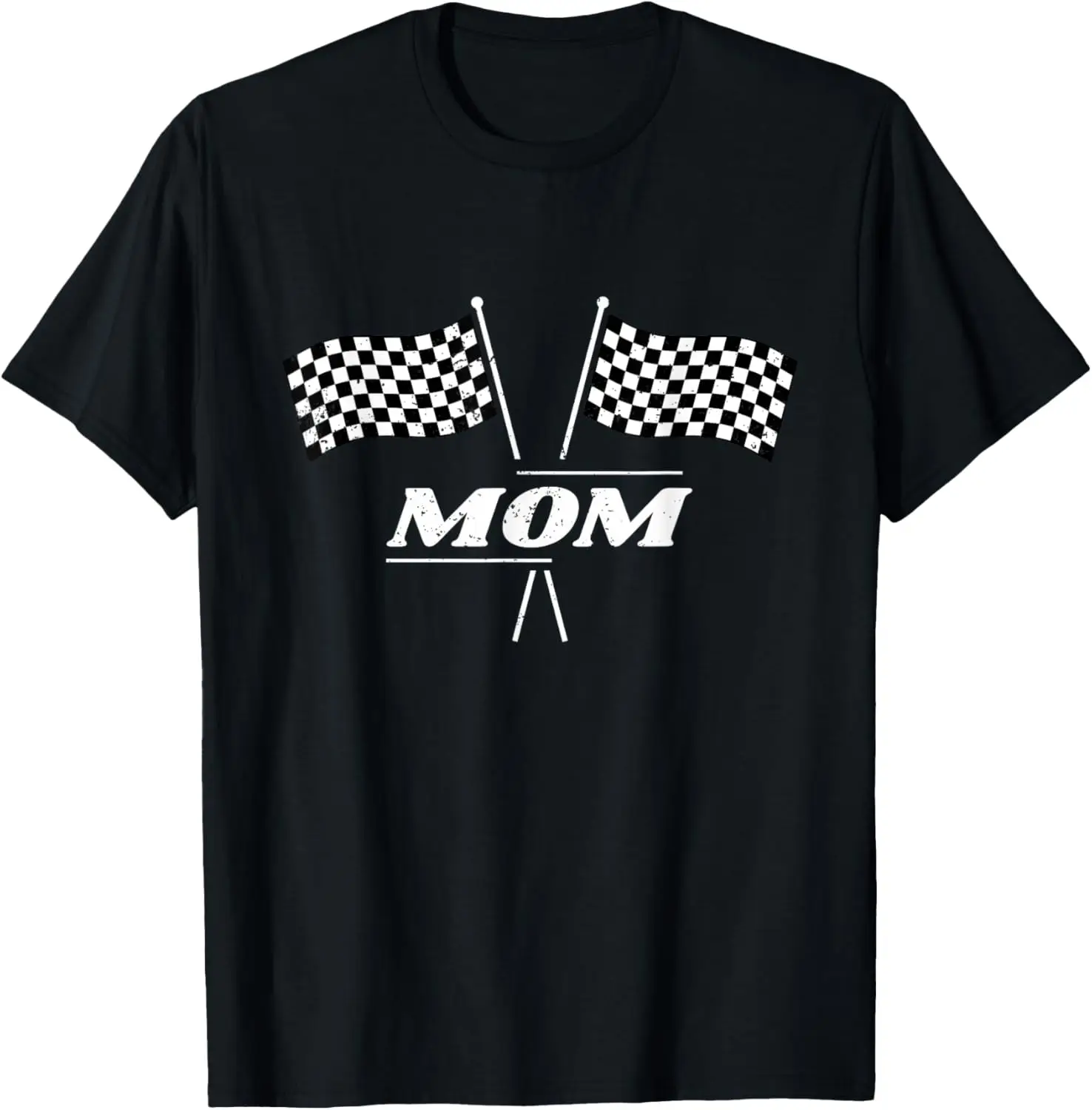 Pit Crew Mom Racing Car Family Matching Birthday Party T-Shirt