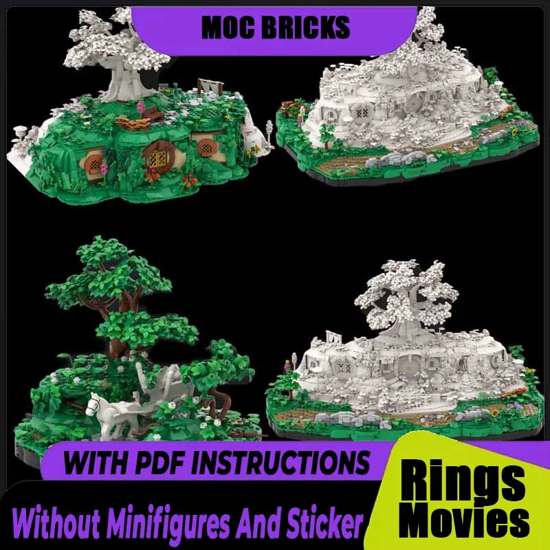 

Moc Building Bricks UCS Dwarf Beauty Base Technology Modular Rings Movie Model Blocks Gifts Christmas Toys DIY Sets Assembly