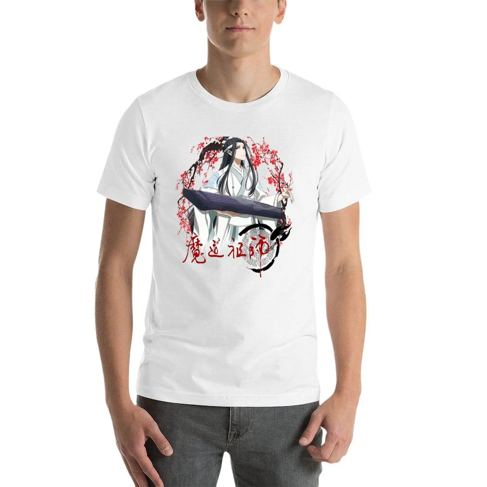 لان وانغجي - مو داو زو شي - غراند ماستر للزراعة الشيطانية - مؤسس الشيطان تي شيرت رجل جرافيك تي شيرت تي شيرت