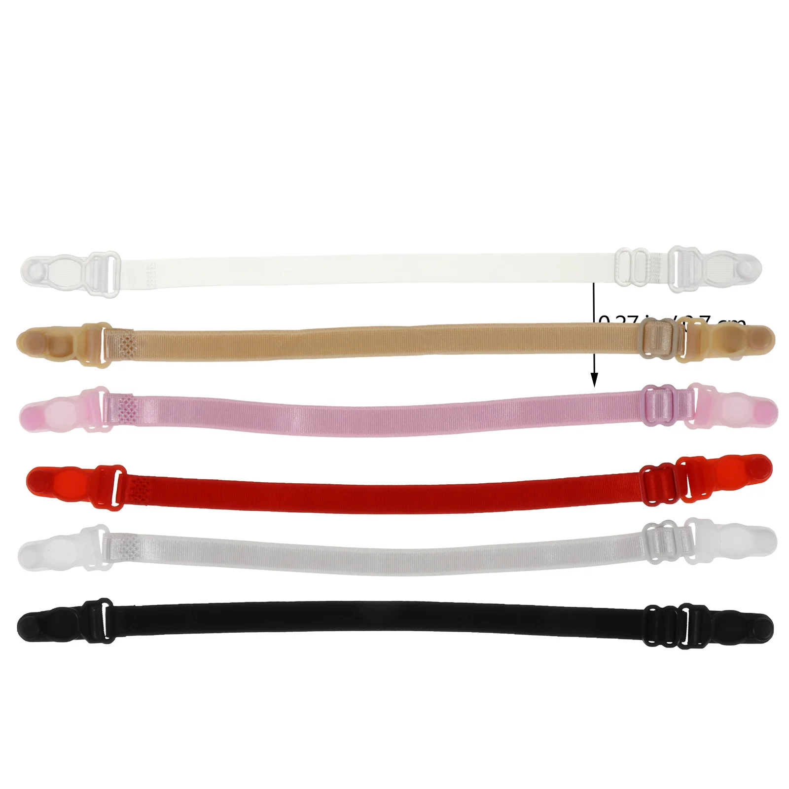 Support de sangle de soutien-gorge à boucle antidérapante, 6 pièces, combinaisons multicolores confortables et réglables pour le sport et l'exercice des femmes