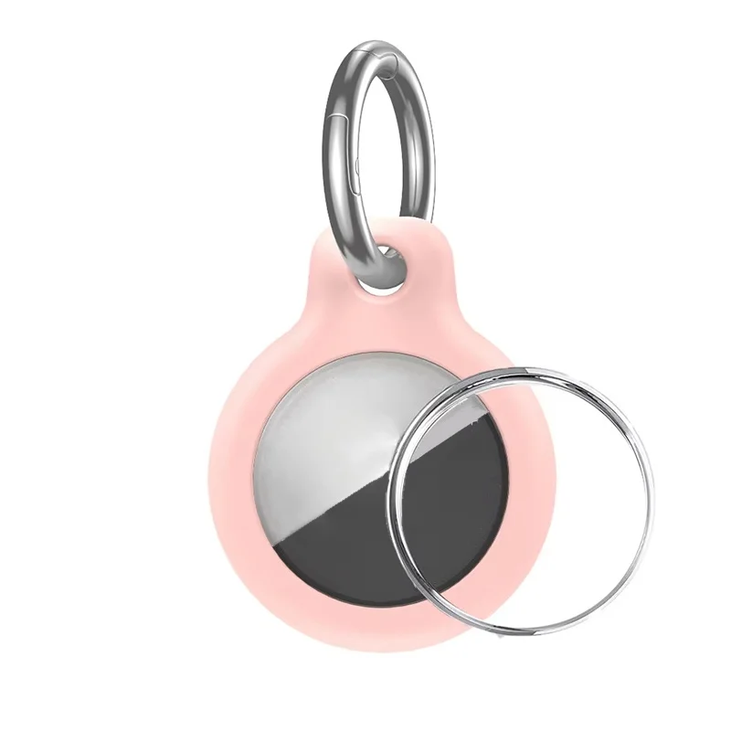 For Apple AirTag Case Soft TPU Keychain Cover Anti Lost Tracker Accessories Protective Shell Cover For Tracker Keychain Cover