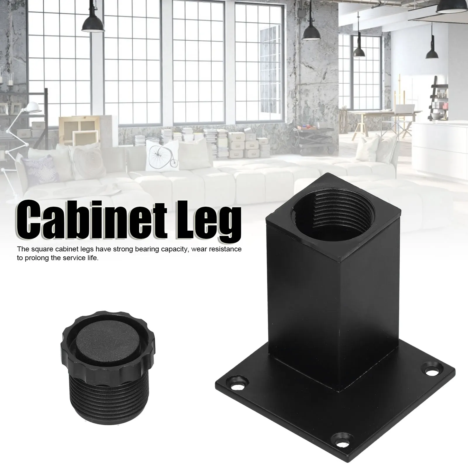 

/Set Furniture Leg Adjustable Height Aluminum Alloy Support for Sofa Cabinet Furniture Hardware Metal