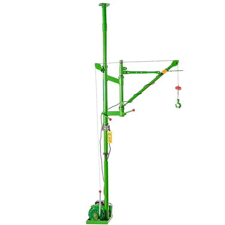 Portable Foldable Hand Operated Mobile Small Crane Small Simple Small Crane Household Lifting Crane Hoist