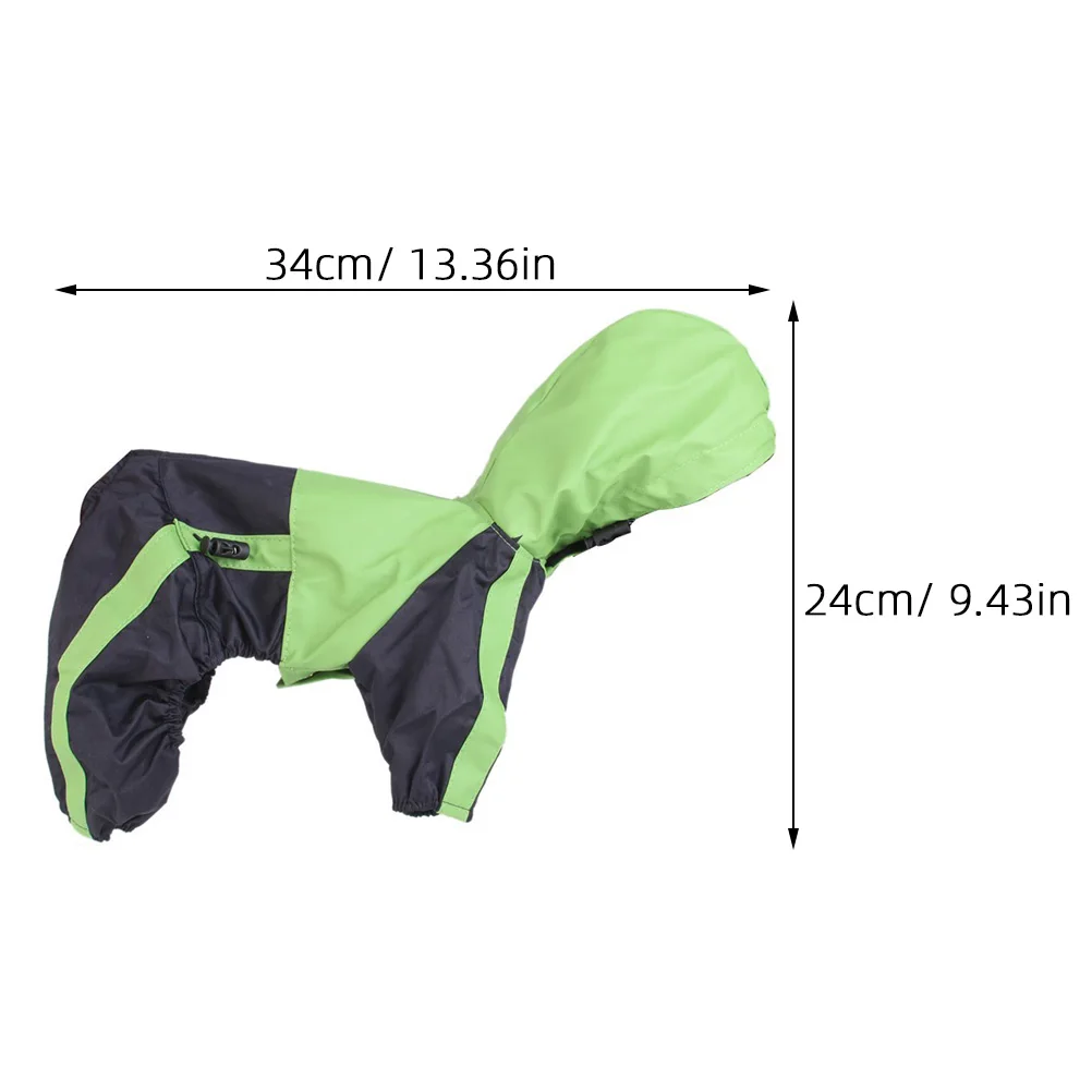 

Raincoat Dog Waterproof Hooded Red Pet Clothing Small Tiny Puppy Rain Suit Coat Doggy Wear Clothes Accessories
