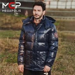 MGP-Doudoune Courte en Duvet de Canard Blanc pour Homme et Femme, Vêtement à la Mode avec Capuche, Collection Hiver 2021