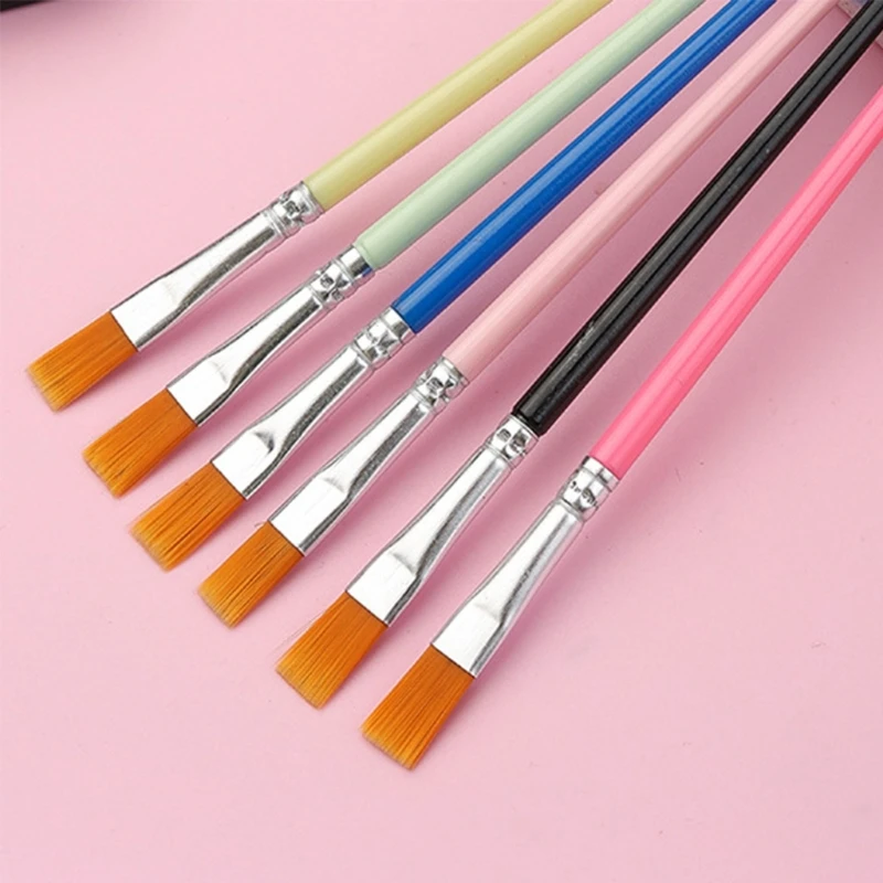 10Pcs Watercolor Pen Paintbrush Nylon Hair Paint Brush Artist Oil Painting Brush