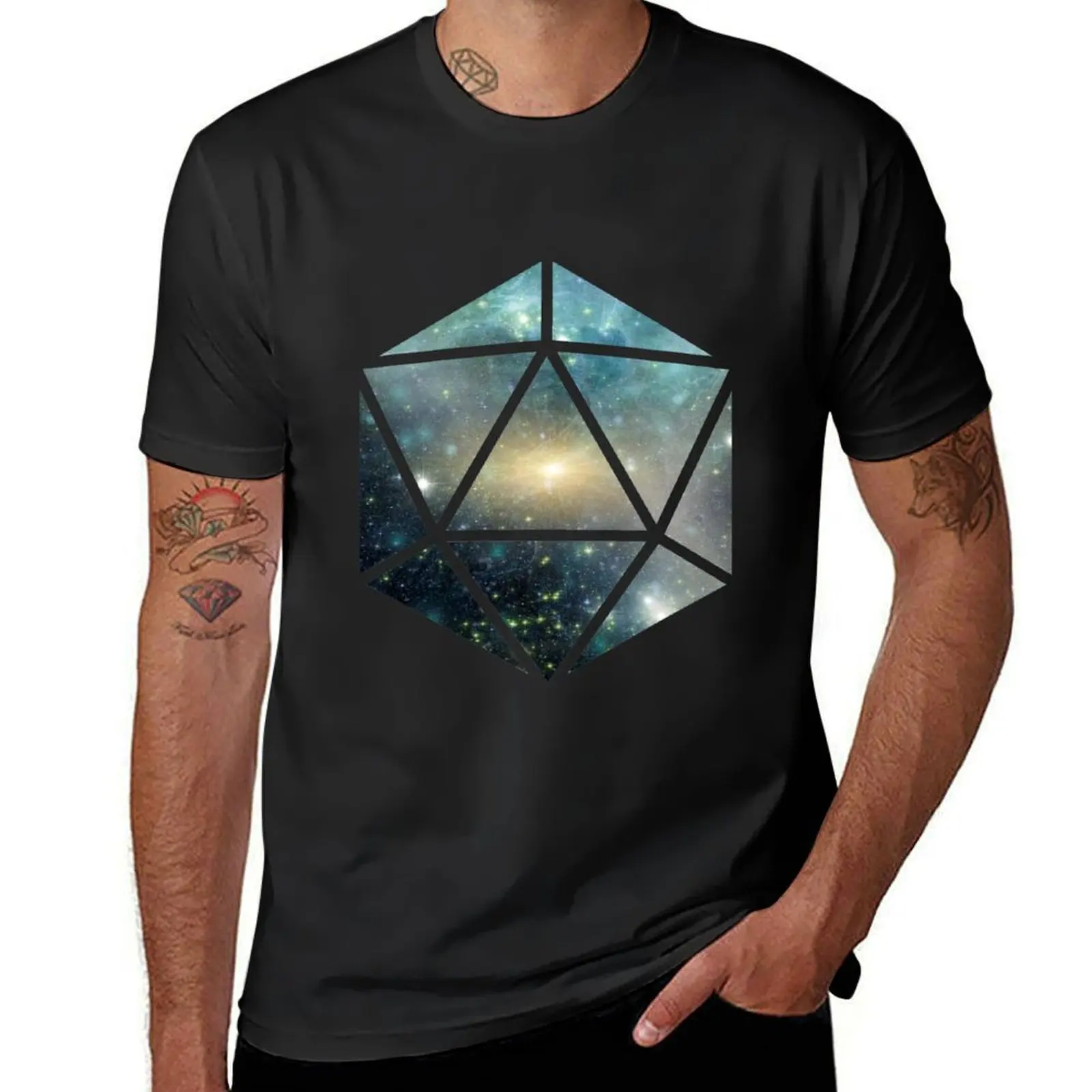 Camiseta D20 The Greener Side para hombre, camisetas bonitas en blanco, paquete