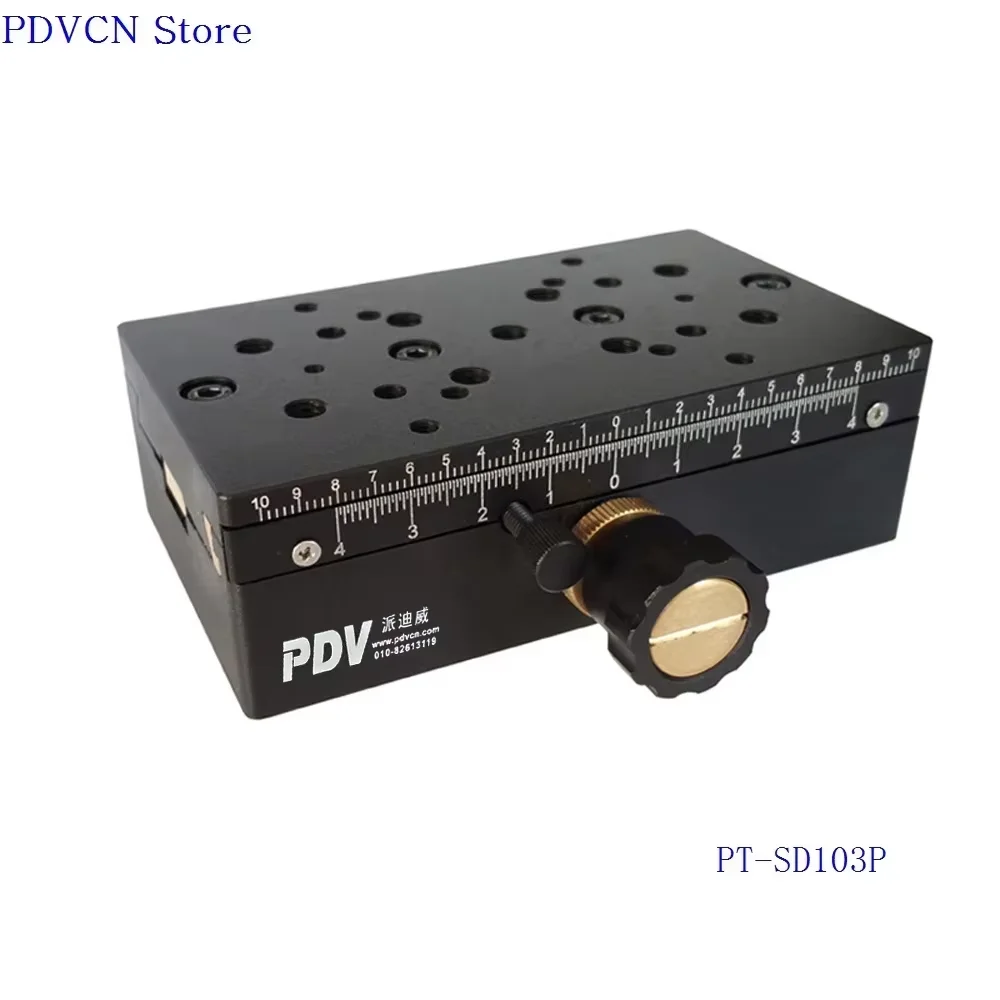 PT-SD103P 75mm/200mm X Axis Manual Linear Stage,Displacement Station Manual Platform Translating stage Optical Sliding Table