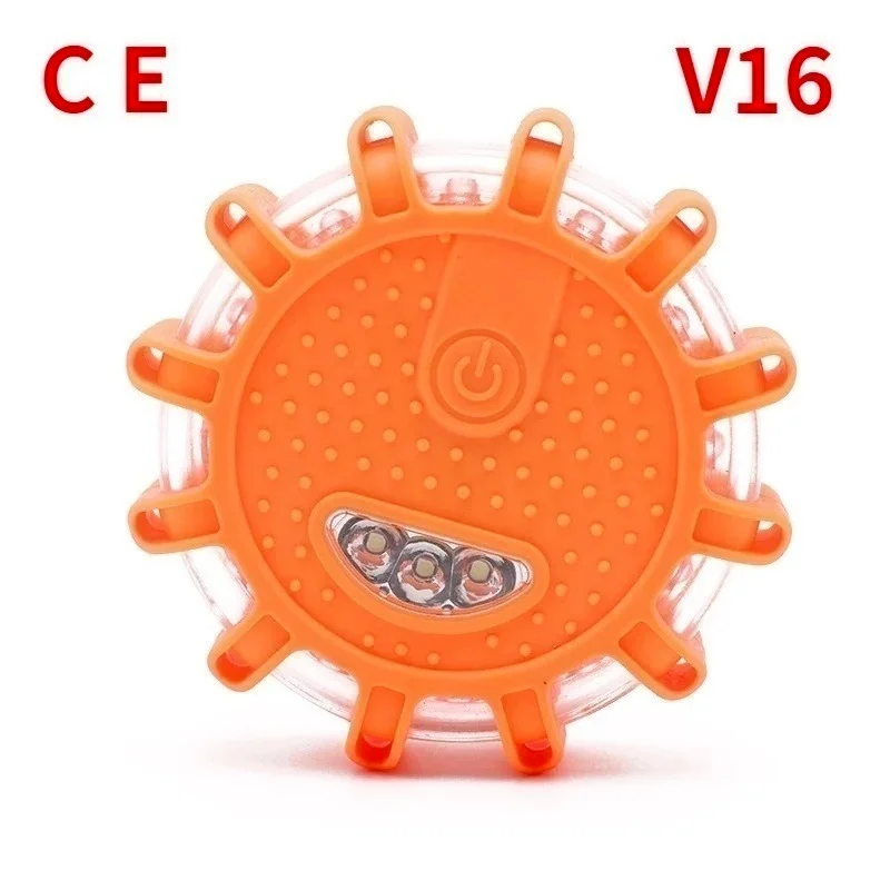 سيارة ضوء الطوارئ V16 Homologated Dgt مشاعل الطريق منارة مساعدة ضوء الشرطة وامض منارة علامة مغناطيسية ستروب الطريق 2027 #2