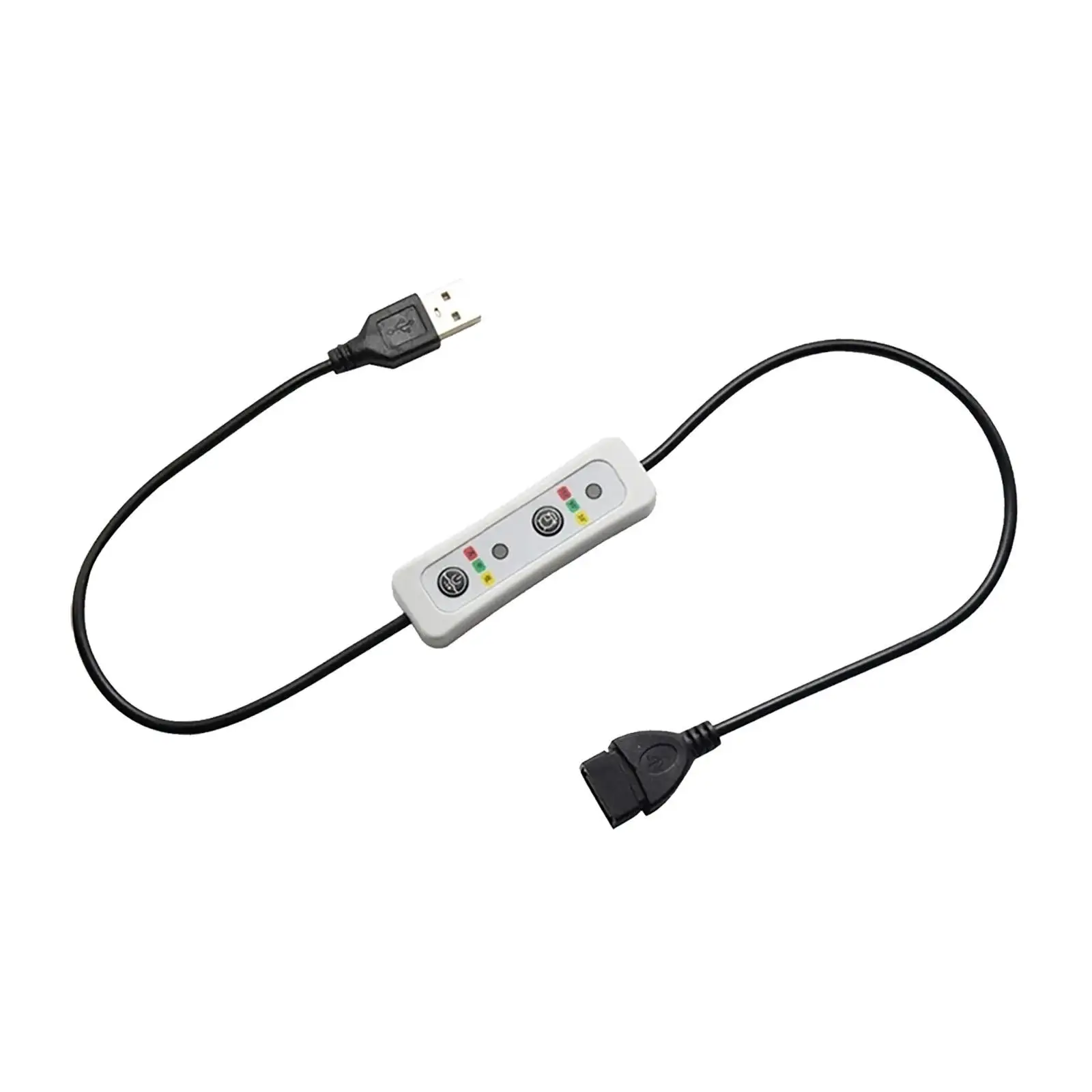 USB Timer Switch Extension Cable 60cm DC 5V Power Timer Cord Controller for LED Strips Lights Ceiling Fan USB Fan USB Lamp Bulb