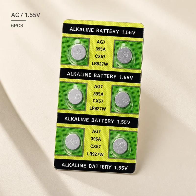 Button Cell Battery AG7 LR927 SR927W 1.55V 399 GR927 395A Coin Cell Replacement for Watch Toy Remote Control