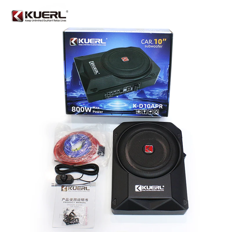 

Seated Under Seat Woofer Sound Quality 10Inch Speaker Plug and Play Subwoofer Car Speaker Audio