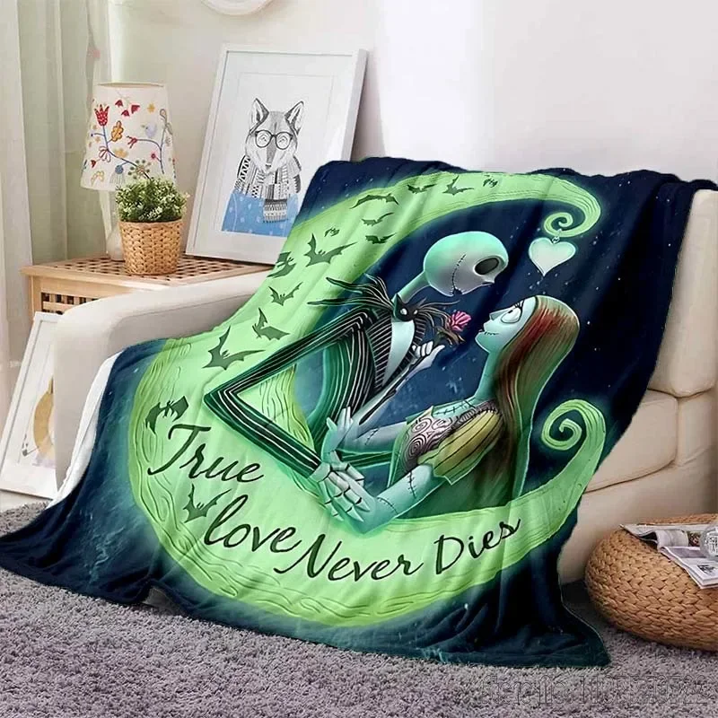 The Nightmare Before Christmas Printed Blanket for Home Travel Soft and Comfortable Blanket for Adults and Children Warm Soft