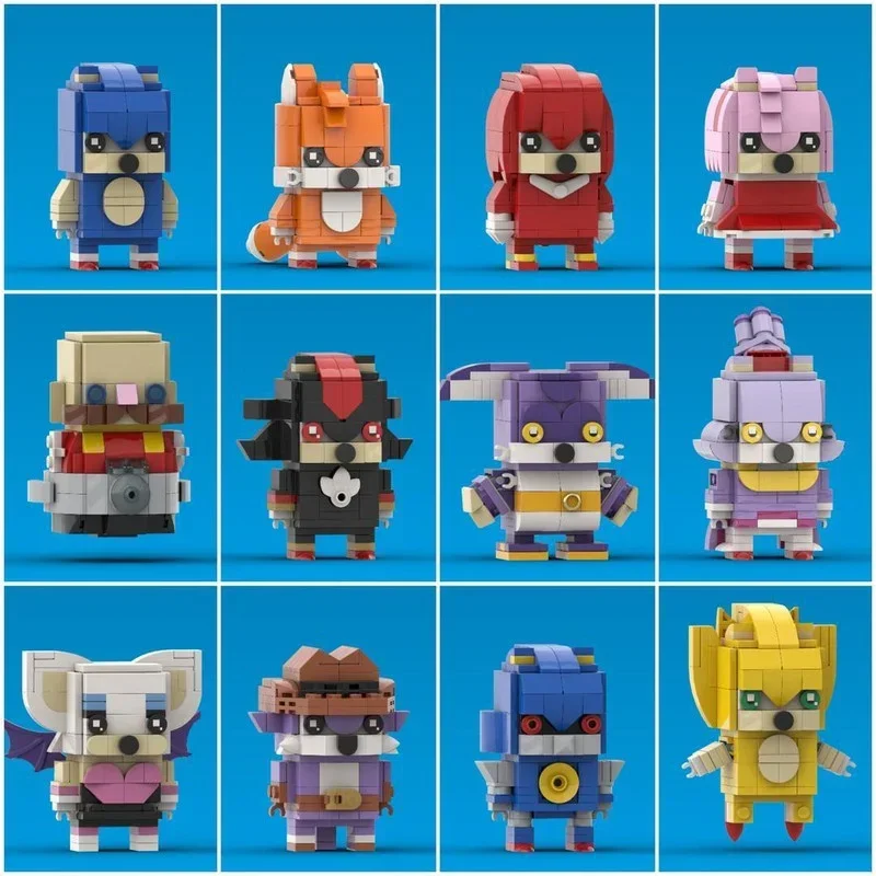 1838pcs MOC Sonic The Hedgehog Brickheadz Model Building Blocks Toys Architecture DIY Idea Brick Festival Gift Birthday — 2