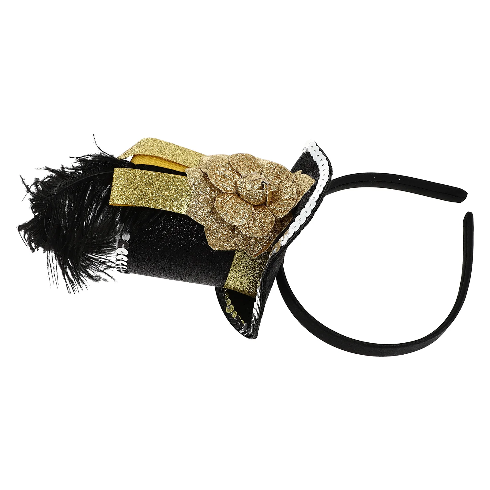 

Party Hair Hoop Retro Hat Headdress Creative Headpiece Durable Festival Stage Decor Hat Hairband