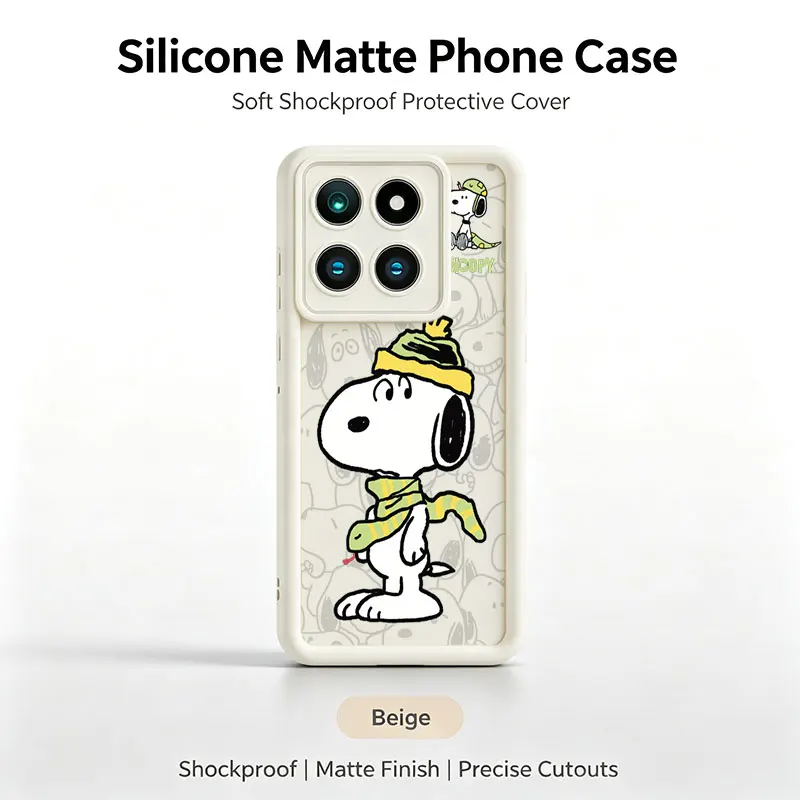 Cute Cartoon S-Snoopys Shockproof Phone Case For Xiaomi 11 12 14T 15T Ultra POCO X3 X5 X6 M6 C65 Redmi 13C 14C 15 A7 Pro A4 A5 view 6