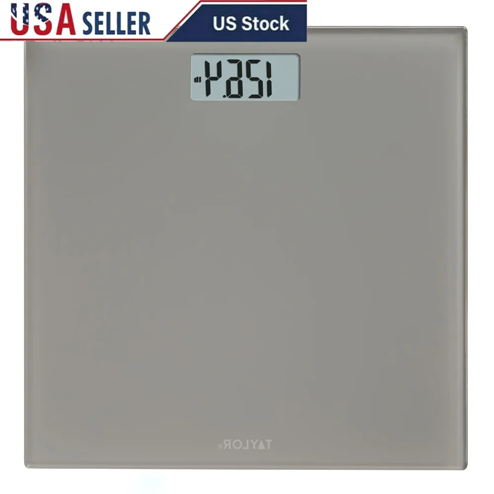 

Цифровые весы со стеклянным корпусом, 11x11 дюймов, питание от аккумулятора, емкость 350 фунтов, точный дисплей, низкопрофильный FSA HSA Eligible