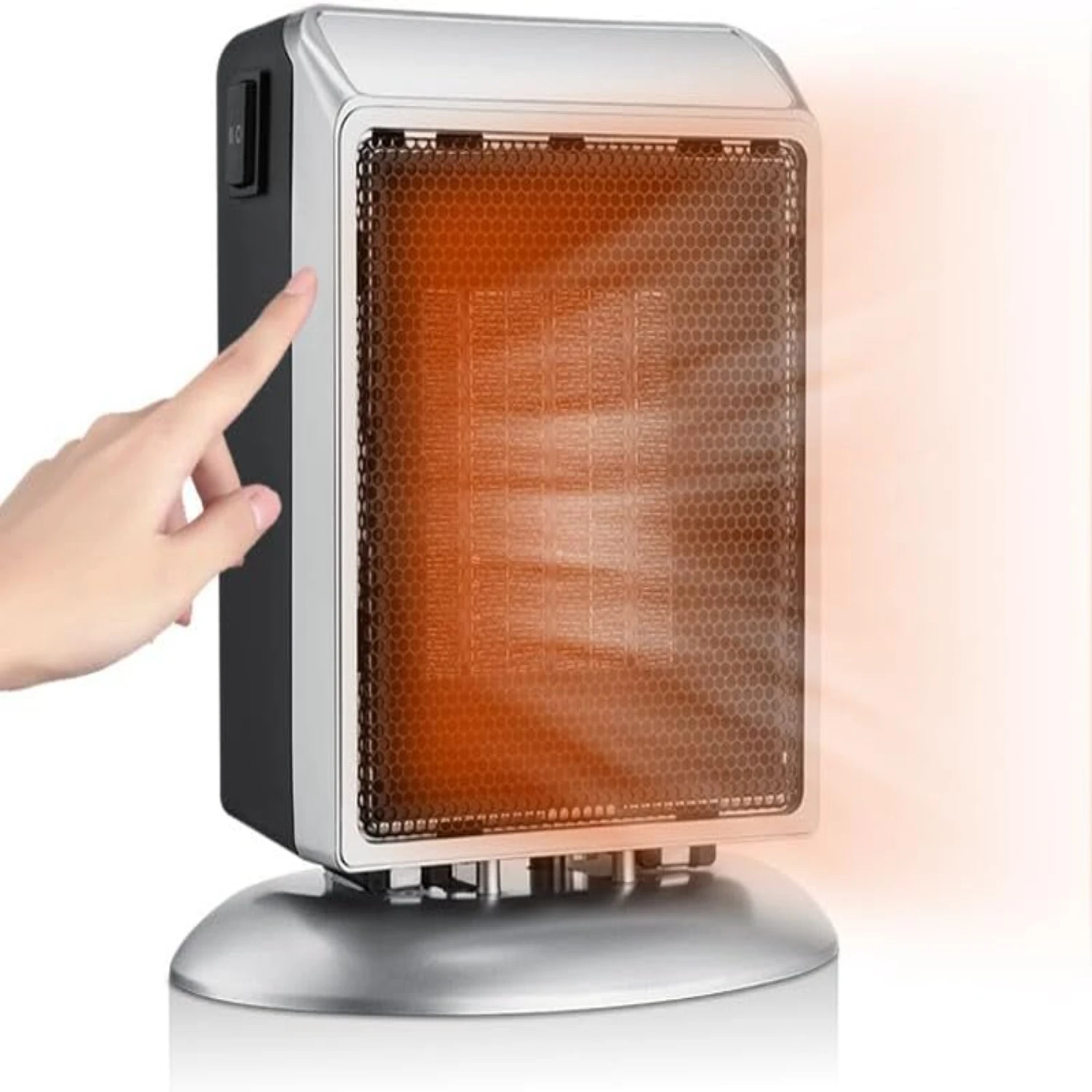 

Smart Space Heater, Adjustable Thermostat/Temperature detection/Timer,Fast Heating, Portable Fan Heater with Heat Settings,-in