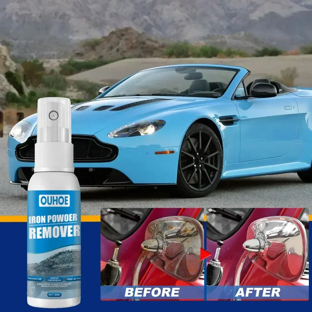 30ML Multi Purpose Rust Remover Spray Metal Surface Chrome Paint Car Maintenance Iron Powder Cleaning Super Rust Remover Cleaner