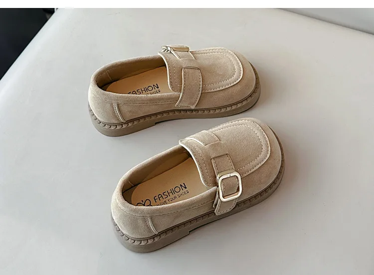 2026 Mädchen Flats Frühling Herbst Flache Slipper Schuhe für Kinder Mädchen Bequeme Weiche Wildleder Freizeitschuhe Schulschuhe Kinder – Detail 13
