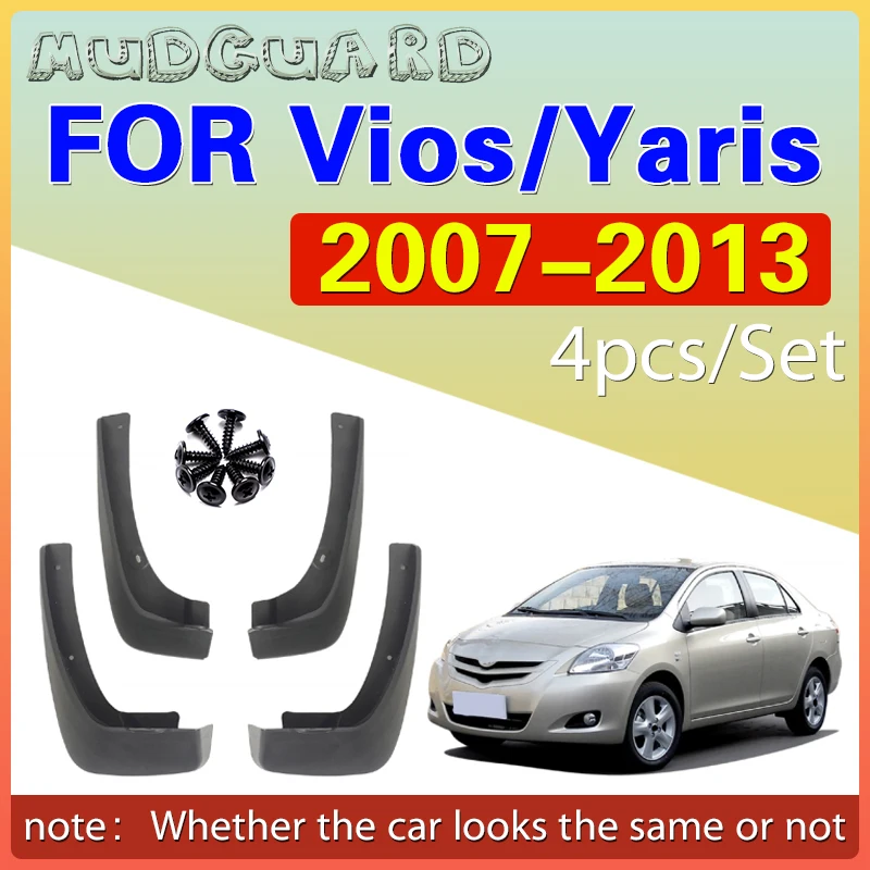 

For Toyota Yaris / Vios Limo Belta 2007 2008 2009 2010 2011 2012 2013 Fender Mudguard Mud Flaps Guard Splash Flap Mudguards