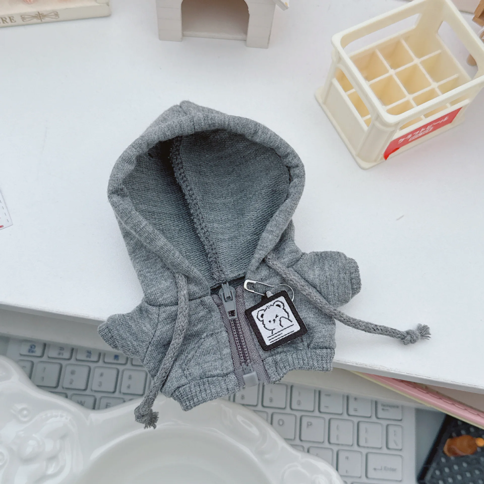 17cm Labubus Doll Clothes Pendant Set, LABUBU hoodie Set,DIY Doll Accessories, Fun and Cute Baby Clothes, Christmas Gifts