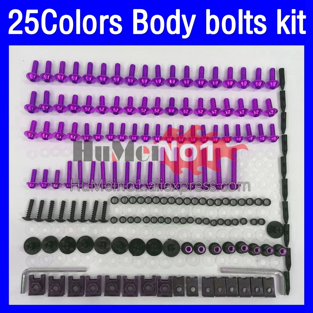 268ps Fairing bolts full screw kit For YAMAHA YZF R6 R 6 YZFR6 YZF-R6 17 18 19 20 21 2017 2018 2019 2020 Body bolt screws Nuts