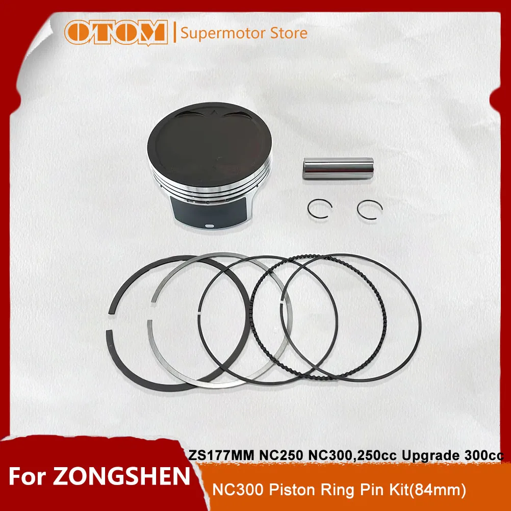 

Motorcycle Accessories ZS177MM 84mm Piston Pin Ring Kit For ZONGSHEN NC300 NC250 Refit Upgrade To 300cc 4-stroke Water-Cooled