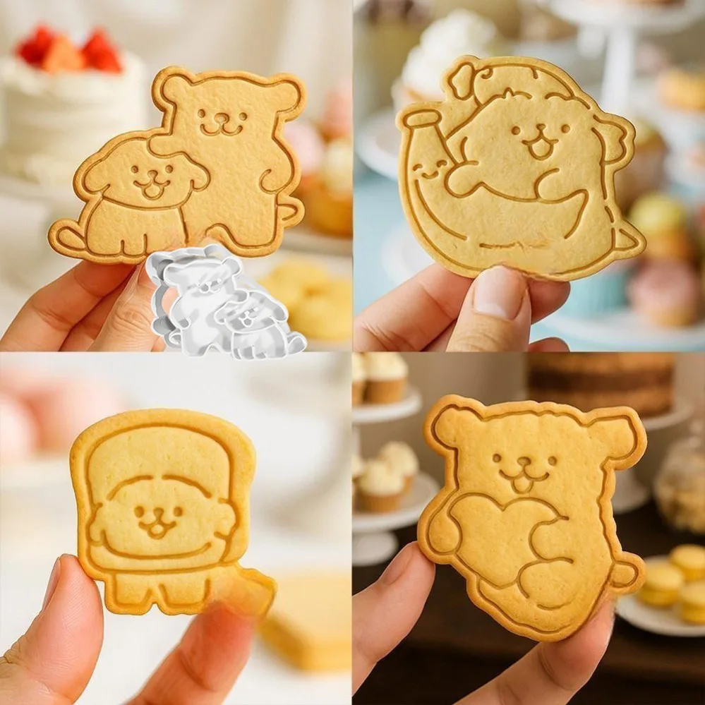 Maltese Puppy Cookie Mold Stamp Cute Cookie Cutters Biscuit Mold Kitchen Baking Pastry Bakeware DIY Tools