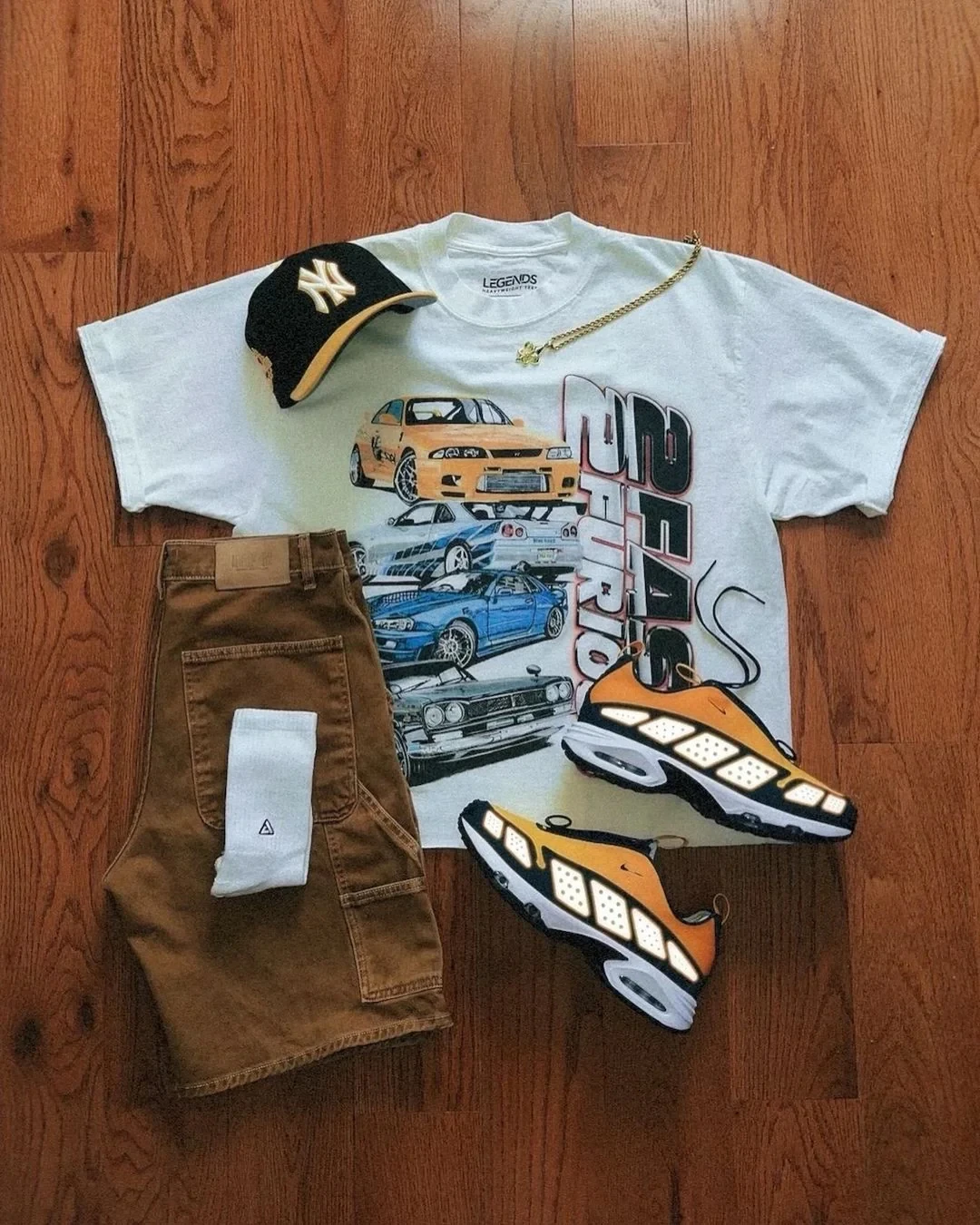 

2025 2 FAST 2 FURIOUS TEE New Vintage Printed American T-shirt Round Neck Short Sleeve Men and Women Loose Heavy