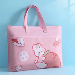 Canvas Tote Bag  Fashionable School Supplies Thickened  Kids Cartoon Top-handle Bag for School