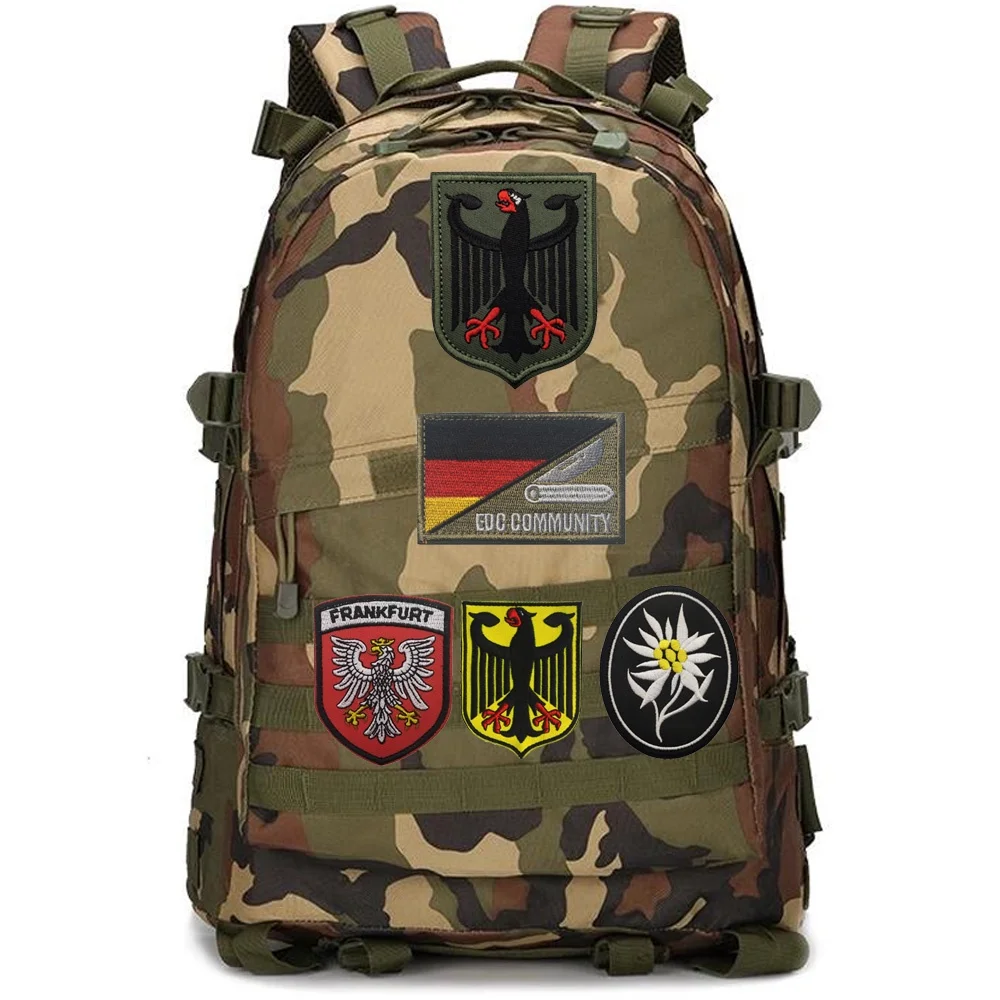 Military Fan IR  Reflective Germany Flag DEU  Armband Backpack Patch Jungle Camo Outdoor Bag Badge with Patches for Clothing