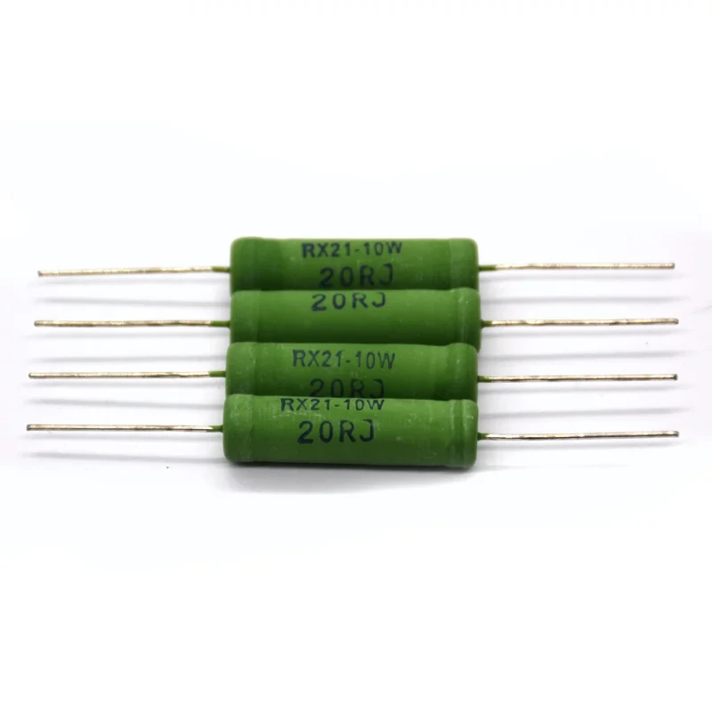 10PCS RX21 5W 6W 10W Wire Wound Resistance 5% 0.1~33K 3 4.7 10 22 27 47 100 120 180 200 220 270 330R 360 510 1K 10K 12K 15K Ohm