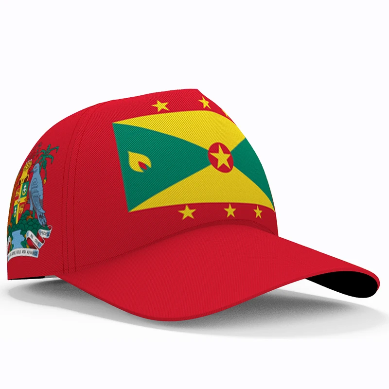 

Grenada Baseball Caps Custom Made Name Number Team Logo Hat Grd Country Of Spices Travel English Nation Flag Photo Headgear