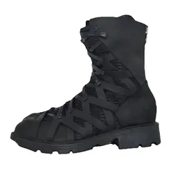Men's High Top Shoes Motorcycle Boots Platform LeatherLace Up Luxury Trainers Autumn Black Sneakers
