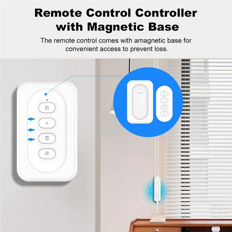 AA76-Tuya Smart Zigbee Gemotoriseerde Rolgordijnen Gordijn Afstandsbediening Werkt Afstandsbediening Elektrische Snoer Rolgordijnen