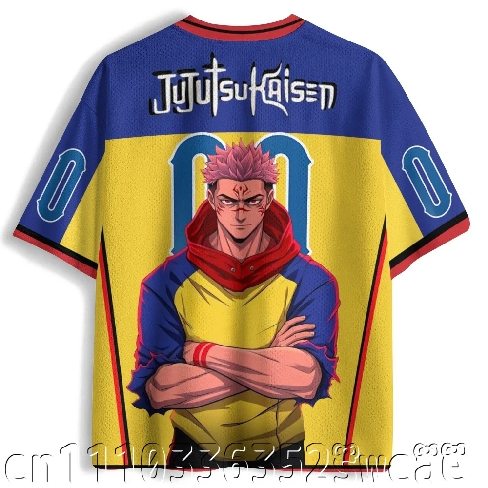 New Jujutsu Kaisen Anime Graphic Jersey Unisex  T-shirt Streetwear Manga Print Casual Sports T Shirt Affordable FamilyMatching