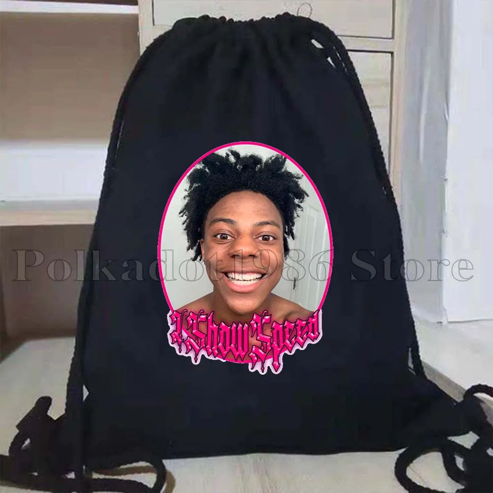 Funny Cute Darren Watkins IShowSpeed Speed Lover Perfect Gift For Everyone Drawstring Backpack Sports Gym Sackpack String Bag