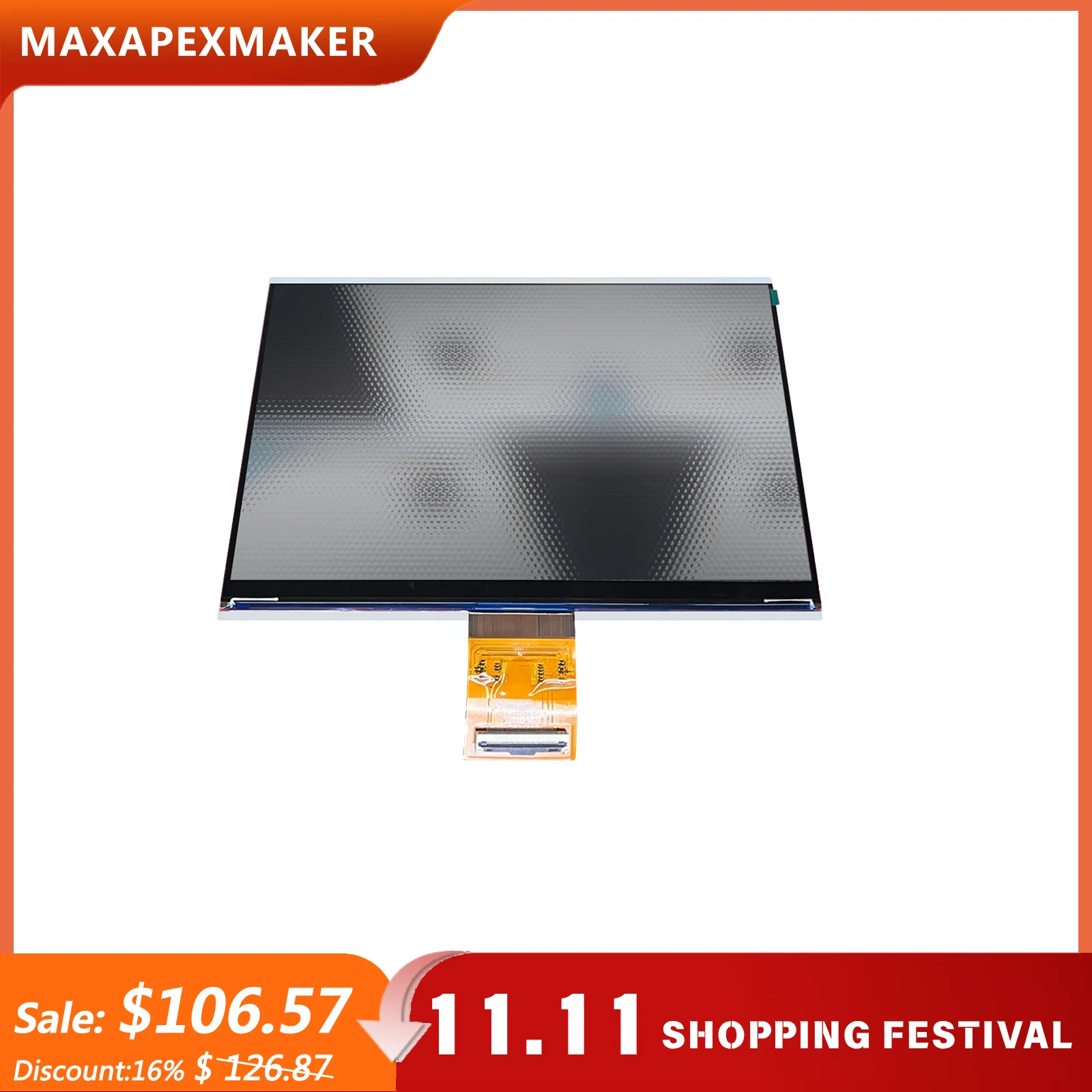 10.1 Inch 14K LCD Display Part for Anycubic Photon P1 UV Exposure Screen Replacement PJ3D101V13 3D Printer Accessories