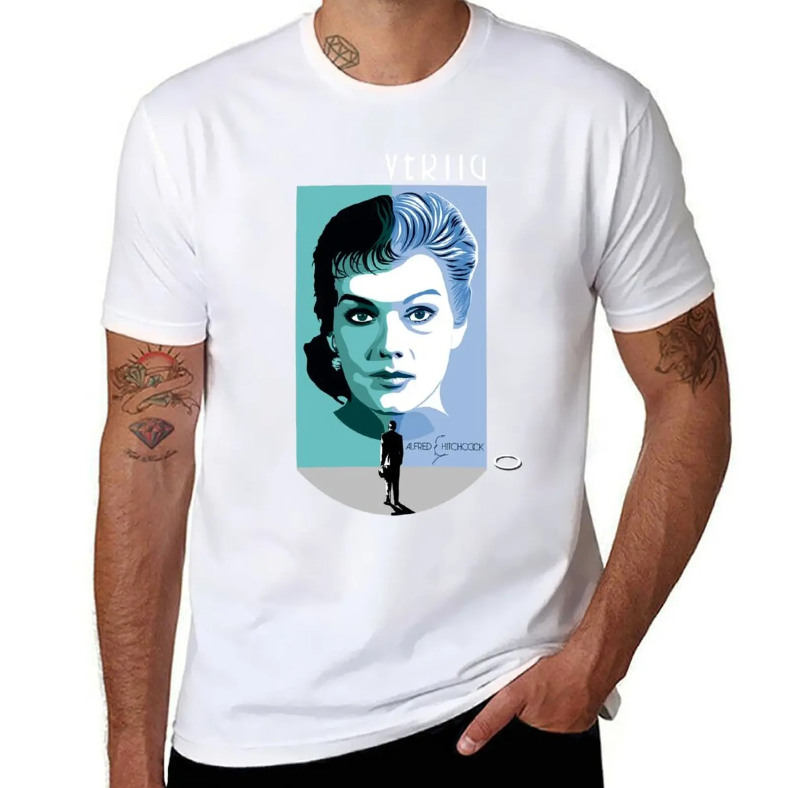 

ALFRED HITCHCOCK VERTIGO T-Shirt t shirts for man graphic funny man t shirt designer T-Shirt