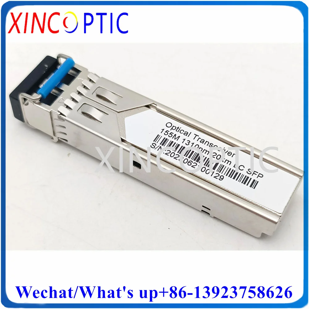 

5 шт., одномодовый SFP-модуль 155 м, 100BASE-FX, двухволоконный, 1310 нм, 20 км на SMF, Дуплексный LC-трансивер DDM,