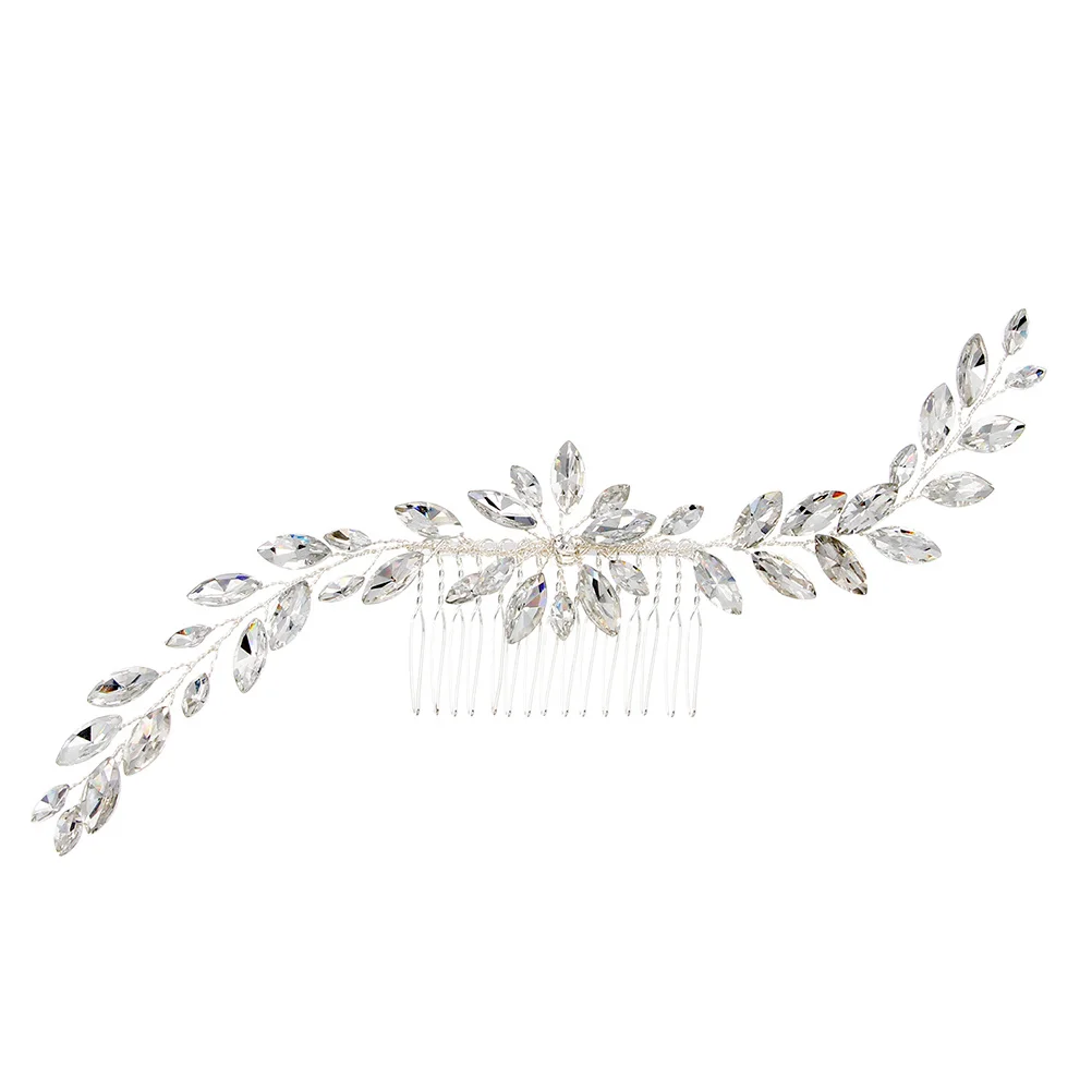 

Rhinestone Hair Comb Wedding Headpiece Crystal Bridal Hair Accessory For Bride Bridesmaid Party Prom Decoration