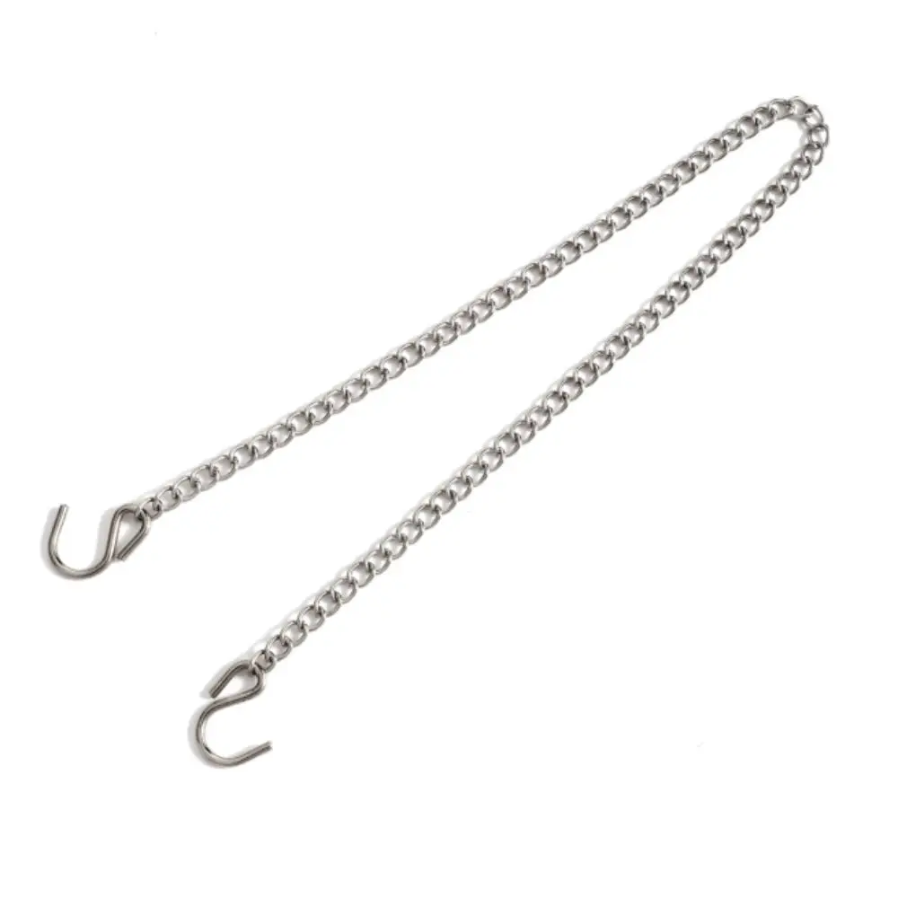 Sign Hanging Metal Hanging Chain Strengthened Strong Bearing Capacity Metal Hanging Chain S-Hook Hooks Chain with Hooks Outdoor