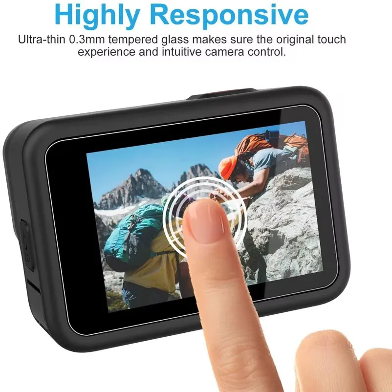 واقية غطاء من السيليكون ل GoPro بطل 13 12 11 10 9 أسود الزجاج المقسى حامي الشاشة فيلم عدسة غطاء تغليف ل Go Pro 13