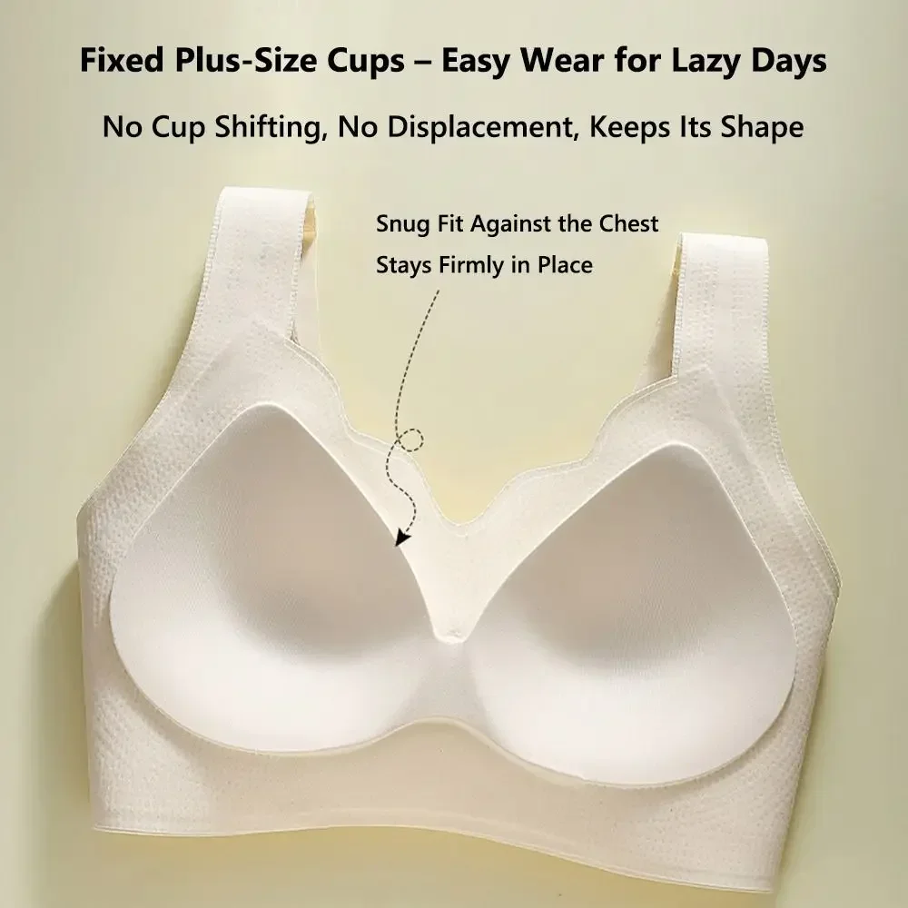 حمالة صدر لاسلكية رافعة للأعلى، أكواب ثابتة، ملابس داخلية رفيعة من الخلف، ملابس داخلية بدون خياطة #4